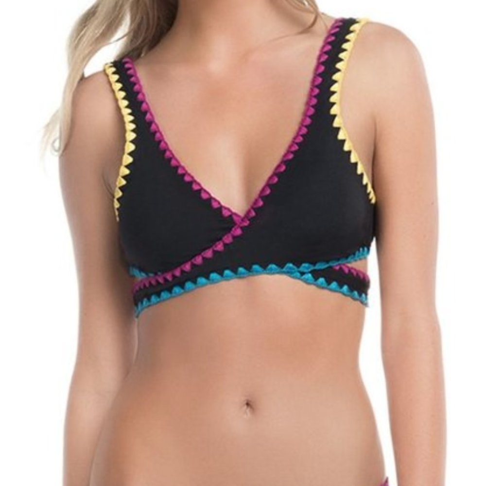 Lucky Brand Night Dreamer Wrap Bikini Top